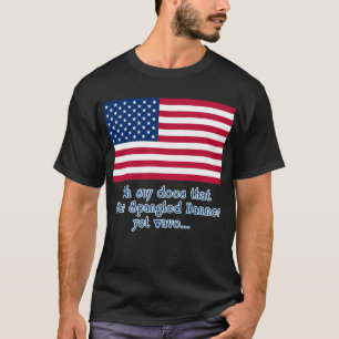 Camiseta Bandeira americana com citações da bandeira star