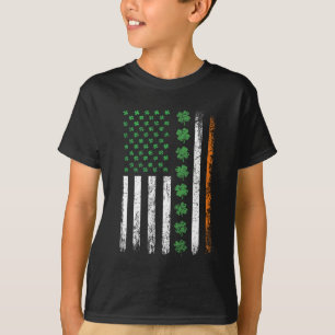 Camiseta Bandeira Americana com Dia de São Patrício de Sham