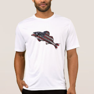 Camiseta Bandeira americana com 🎣 T-Shirt