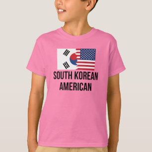 Camiseta Bandeira americana coreana sul