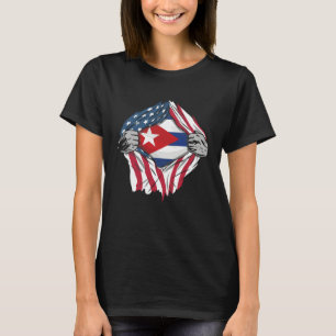 Camiseta Bandeira Americana Cuba Livre Design da Bandeira d