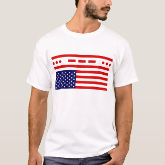 Camiseta Bandeira americana da aflição do SOS