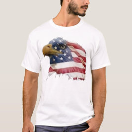 Camiseta Bandeira americana da águia americana