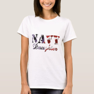Camiseta Bandeira americana da filha do marinho