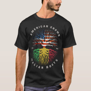 Camiseta Bandeira Americana das Raízes do Mali