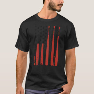 Camiseta Bandeira Americana de Beisebol para Meninos Patrio
