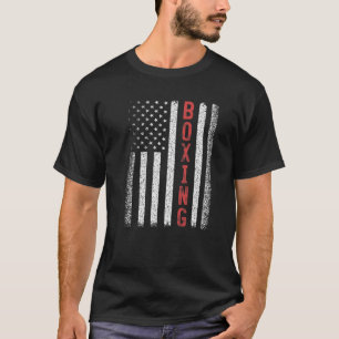Camiseta Bandeira Americana De Boxer Novelt Em 4 De Julho L