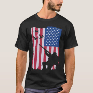 Camiseta Bandeira Americana de Caça ao Pato