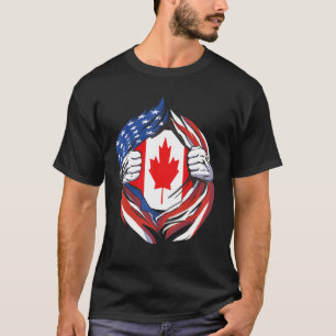 Camiseta Bandeira Americana De Camarões Orgulhosa De Minha
