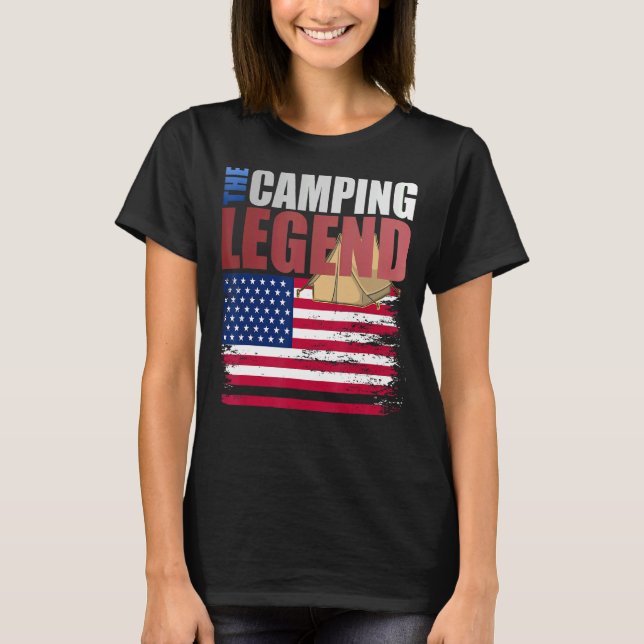 Camiseta Bandeira Americana de Campanha para Pai Marido (Frente)