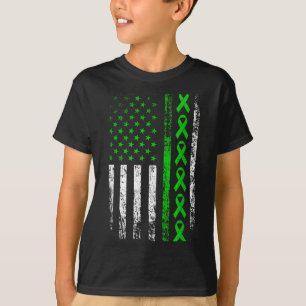 Camiseta Bandeira americana de conscientização sobre parali