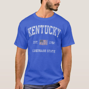 Camiseta Bandeira Americana de Design Esportivo Vintage Ken
