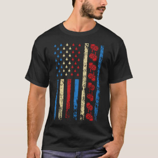 Camiseta Bandeira Americana De Esportes 4 De Julho