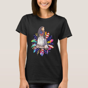 Camiseta Bandeira Americana de Girassol Proprietários de Ca