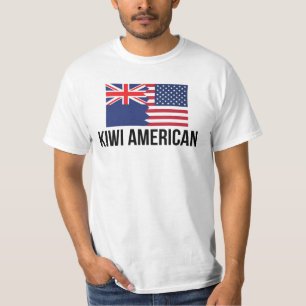 Camiseta Bandeira americana de Nova Zelândia