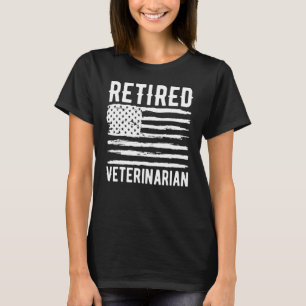 Camiseta Bandeira Americana de Profissão Veterinária Reform