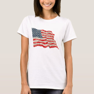 Camiseta Bandeira americana desvanecida da glória