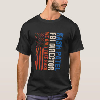 Camiseta Bandeira Americana Diretor do FBI Kash Patel Vinta
