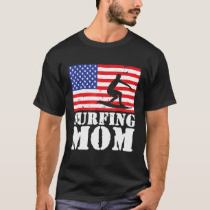 Camiseta Bandeira Americana Distressed EUA Gif de Mulher Mã