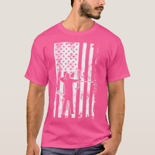 Camiseta Bandeira Americana do Arquivo Único de Arqueação d