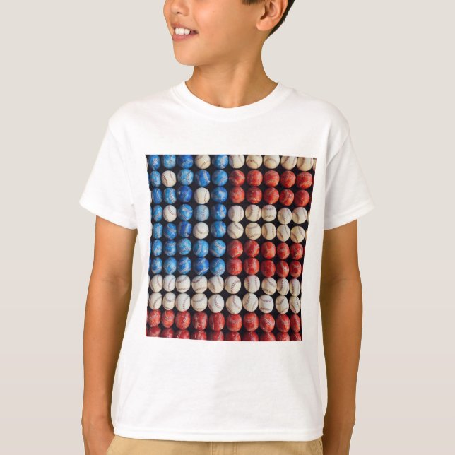 Camiseta Bandeira Americana do Baseball (Frente)