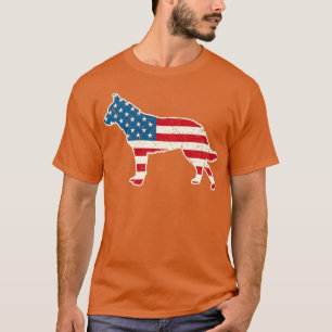Camiseta Bandeira Americana do Cattle da Austrália 4 de jul
