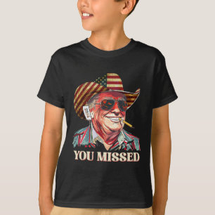 Camiseta Bandeira Americana do Cowboy Trump Ocidental Você