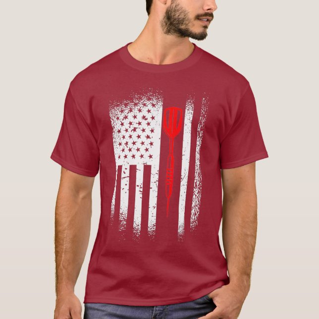 Camiseta Bandeira Americana do Dardo Arrow (Frente)