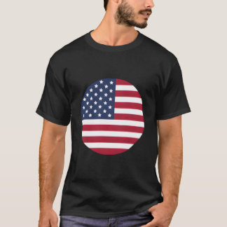 Camiseta Bandeira Americana do Dia 4 de Julho Patriótica Mi