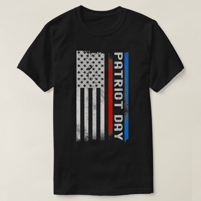 Camiseta Bandeira Americana do Dia Patriótico Incomodado (Frente do Design)