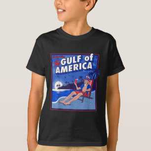 Camiseta Bandeira Americana Do Golfo De Eua No Leste De 202