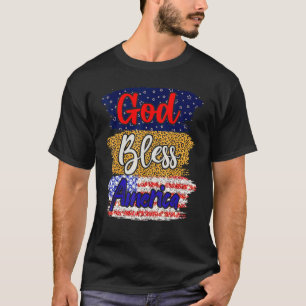 Camiseta Bandeira Americana Do Orgulho Da América deus aben