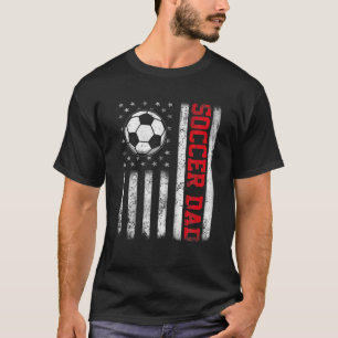 Camiseta Bandeira Americana Do Pai De Futebol Da Mens 4 De