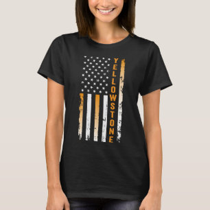 Camiseta Bandeira Americana do Parque Nacional Yellowstone