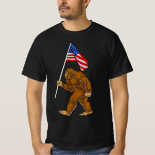 Camiseta Bandeira Americana do Pé Grande