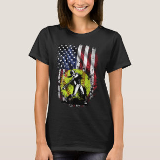 Camiseta Bandeira Americana do Softball - 4 de julho Esport