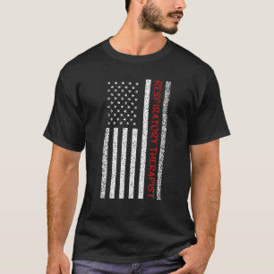 Camiseta Bandeira Americana Do Terapêutico Respiratório Dos