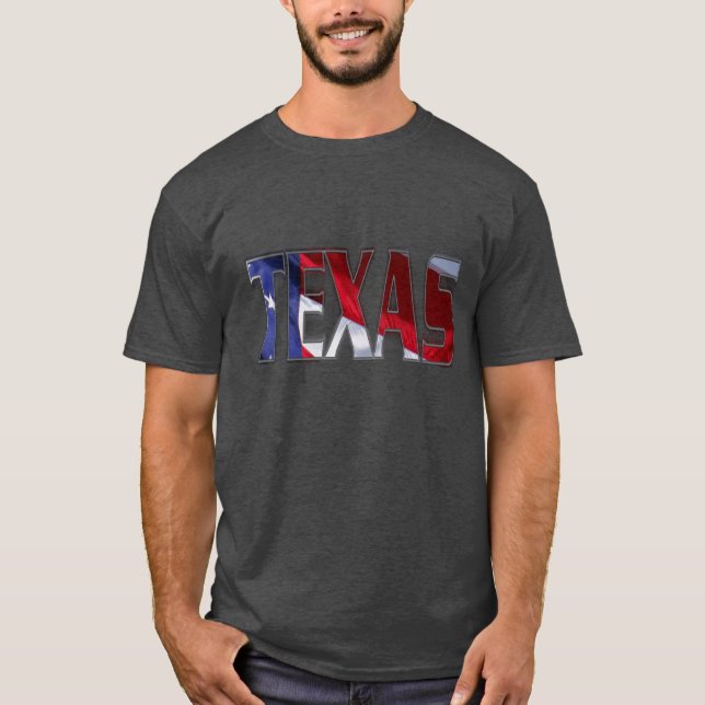 Camiseta Bandeira Americana do Texas (Frente)
