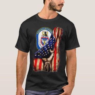 Camiseta Bandeira Americana do Vale do USS CG50