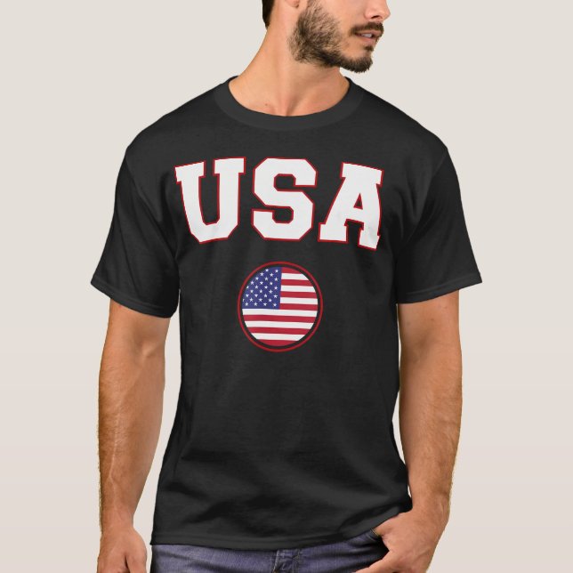 Camiseta Bandeira Americana dos EUA (Frente)
