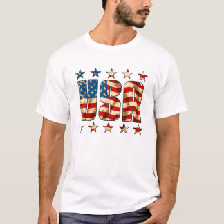 Camiseta Bandeira Americana dos EUA Dia da Independência 4 