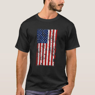 Camiseta Bandeira Americana dos EUA Distorcida