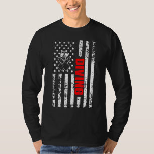 Camiseta Bandeira Americana dos EUA Esportes Aquáticos Patr