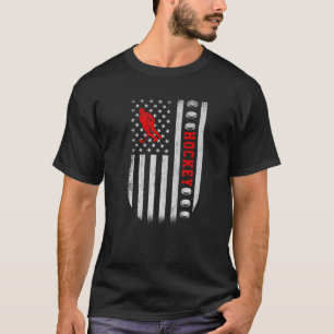 Camiseta Bandeira Americana dos EUA Esportes Patriótico Hoc