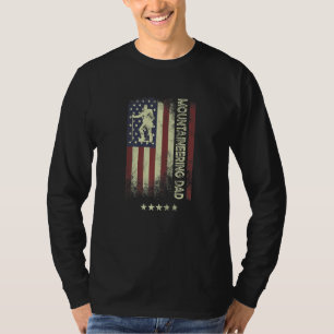 Camiseta Bandeira Americana dos EUA Pai Montanhista 1