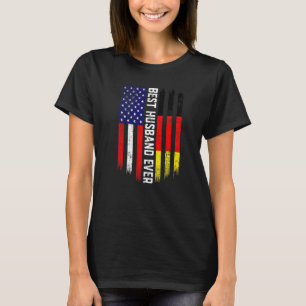 Camiseta Bandeira Americana e Alemanha Melhor Marido