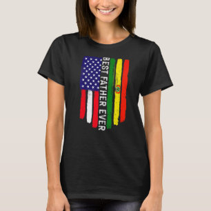 Camiseta Bandeira Americana e Bolívia Melhor Padre Ever Fam