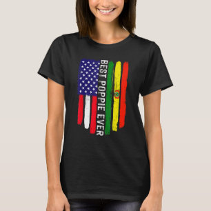 Camiseta Bandeira Americana e Bolívia Melhor Poppie Nunca F