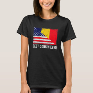 Camiseta Bandeira Americana e Chade Melhor Primo Da Família