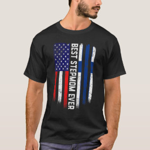 Camiseta Bandeira Americana e Finlândia Melhor Stepman Ever